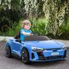 Aosom Licensed Audi RS e-tron GT 12V Ride On Car Truck for Kids, Electric Car Ride On Vehicle w/Parent Remote Control, Music, Lights, for Toddlers, Blue view 2