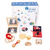 Adena Montessori Play Kit for 3-4 Months Baby,8 in 1 Wooden Learning Educational Toys for Toddler,Include Framed Mirror Book,High-Contrast Cards and More,Christmas Birthday Gift for Boys Girls view 1