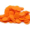 HAKITAROOM Set of 100 Opaque Plastic Learning Counters Mini Poker Chips Game Tokens with Storage Box (Orange, 1 Inch) view 1