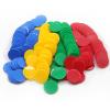 HAKITAROOM Set of 100 Opaque Plastic Learning Counters Mini Poker Chips Game Tokens with Storage Box (Red+Yellow+RoyalBlue+Green, 1 Inch) view 1