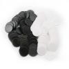 HAKITAROOM Set of 100 Opaque Plastic Learning Counters Mini Poker Chips Game Tokens with Storage Box (Black+White, 1 Inch) view 1