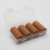 HAKITAROOM Set of 100 Opaque Plastic Learning Counters Mini Poker Chips Game Tokens with Storage Box (Chocolate, 1 Inch) view 2