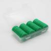 HAKITAROOM Set of 100 Opaque Plastic Learning Counters Mini Poker Chips Game Tokens with Storage Box (Green, 1 Inch) view 2