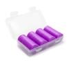 HAKITAROOM Set of 100 Opaque Plastic Learning Counters Mini Poker Chips Game Tokens with Storage Box (Purple, 1 Inch) view 2