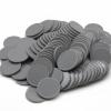 HAKITAROOM Set of 100 Opaque Plastic Learning Counters Mini Poker Chips Game Tokens with Storage Box (Gray, 1 Inch) view 1
