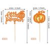 24 PCS Little Pumpkin Cupcake Toppers Glitter Baby Feet Pumpkin Cupcake Picks for Fall Theme Baby Shower Kids Birthday Party Cake Decorations Supplies Orange view 2