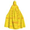 Aulwewd Brick Road of Yellow Halloween Hooded Cloaks Witch Robe Cloaks, Holiday Party Cosplay Costumes (Unisex) view 1