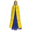 Aulwewd Brick Road of Yellow Halloween Hooded Cloaks Witch Robe Cloaks, Holiday Party Cosplay Costumes (Unisex) view 4