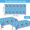 98 pieces Airplane Birthday Party Decorations Supplies Airplane Party Plates and Napkins Plane Theme Paper Tableware Set Tablecloth Baby Shower for 24 Guests 1st Birthday Helicopter Favors for Kids view 2