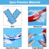 98 pieces Airplane Birthday Party Decorations Supplies Airplane Party Plates and Napkins Plane Theme Paper Tableware Set Tablecloth Baby Shower for 24 Guests 1st Birthday Helicopter Favors for Kids view 4