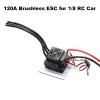 GoolRC 120A Brushless ESC Electronic Speed Controller T Plug 5.8V 3A BEC for 1/8 RC Car view 3