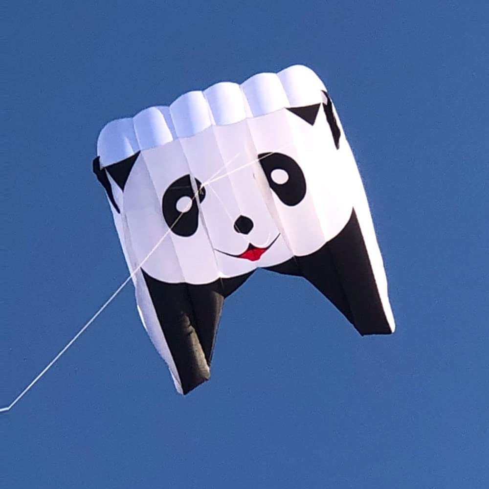 Large Panda Pilot Kite for Adults Soft Inflatable Animal Lifter Kite