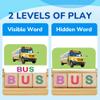 BenBen Spelling Games with Flash Cards, 112 Words, Montessori Toys for 3 4 5 6 Years Old Kids, Wooden Matching Letters Games, CVC Word Educational Learning Toys, Gift for Preschool Kindergarten view 3