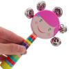 Wrist Band Jingle Bells 2pcs Wood Jingle Rattle Bell Handheld Children Rattle Toys Baby Grip Training Toy for Baby Nursing Supplies Christmas Stick view 4