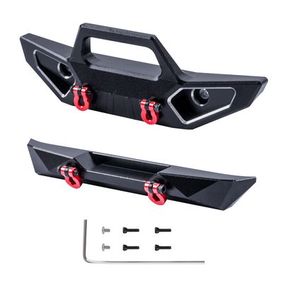 GTHELE Aluminum Front&Rear Bumper for AXIAL SCX24 Jeep JLU AXI00002 1/24 RC Crawler Car Upgrade