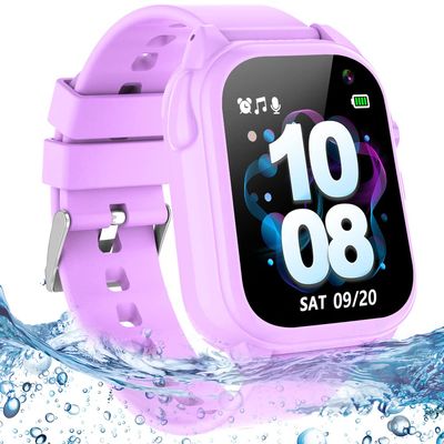 Tywop Waterproof Smart Watch for Kids 3-12 Years Boys Girls Learning Toys with 26 Puzzle Games Pedometer Camera Video Recording Music Player Alarm Timer HD Touchscreen Toddler Watch Birthday Gift