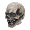 Clobeau Full Head Skull Mask With Moving Jaw and Glowing Eyes - 3D Realistic Human Skeleton Mask for Halloween Cosplay Costume, Scary Creepy Devil Skeleton Headgear for Men & Women view 3