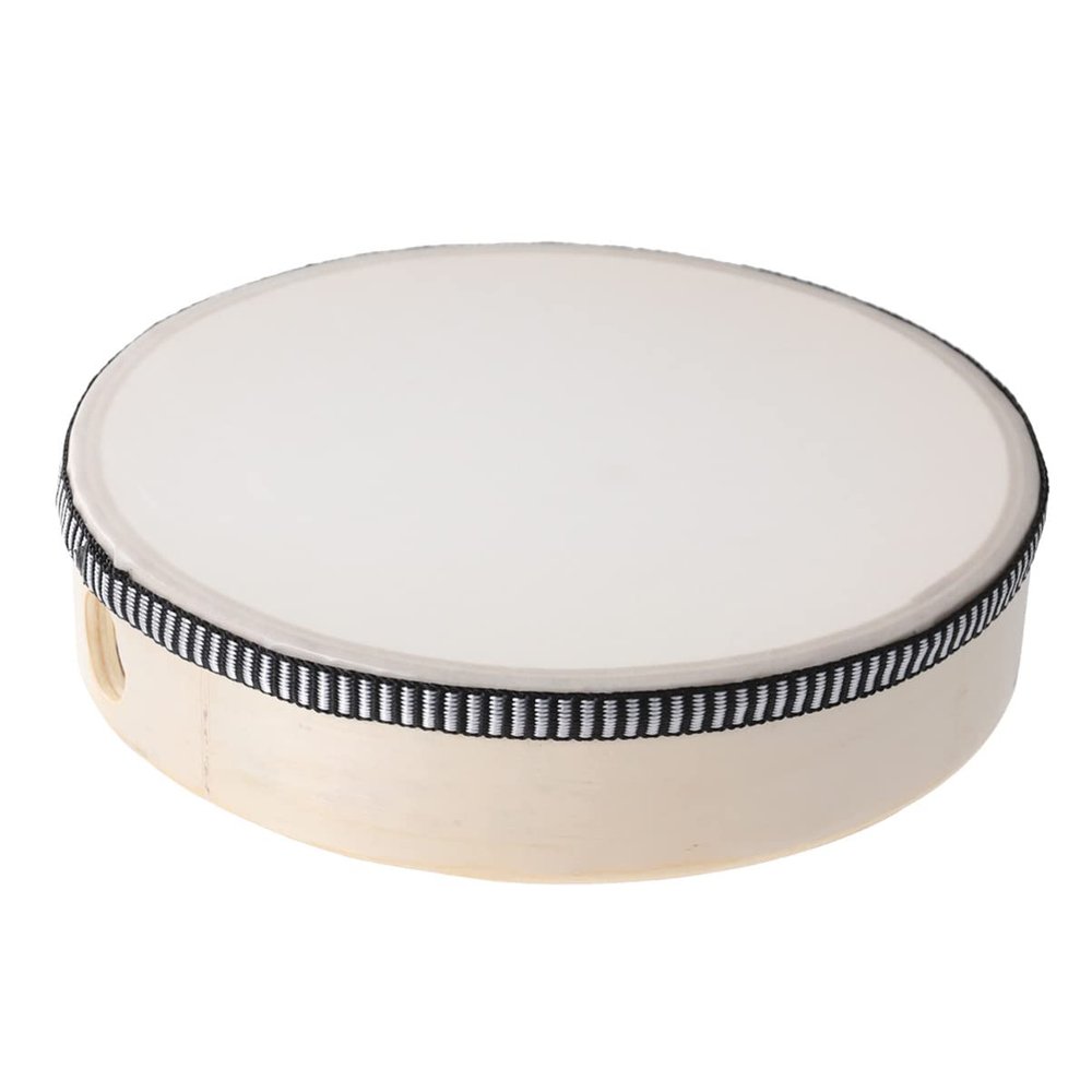GALPADA Kids Tambourine Wooden Hand Drum Musical Instrument for Early Childhood Music Education and Rhythm Development