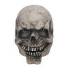 Clobeau Full Head Skull Mask With Moving Jaw and Glowing Eyes - 3D Realistic Human Skeleton Mask for Halloween Cosplay Costume, Scary Creepy Devil Skeleton Headgear for Men & Women view 2
