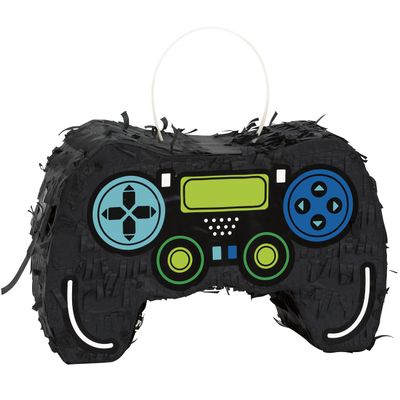 Unique Multicolor Gamer Birthday Controller Mini Pinata Favor Decoration - (8" x 5" x 2.75"), 1 Count | Premium Cardboard Paper, Unique Party Accessory - Perfect Gaming Party Centerpiece