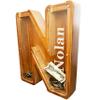 Personalized Large Wooden Letter Piggy Bank, Coin Bank, Custom Piggy Bank with Custom Name, Can be Used as Christmas, Birthday Gifts view 2
