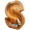 Personalized Large Wooden Letter Piggy Bank, Coin Bank, Custom Piggy Bank with Custom Name, Can be Used as Christmas, Birthday Gifts view 2