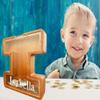 Personalized Large Wooden Letter Piggy Bank, Coin Bank, Custom Piggy Bank with Custom Name, Can be Used as Christmas, Birthday Gifts view 3