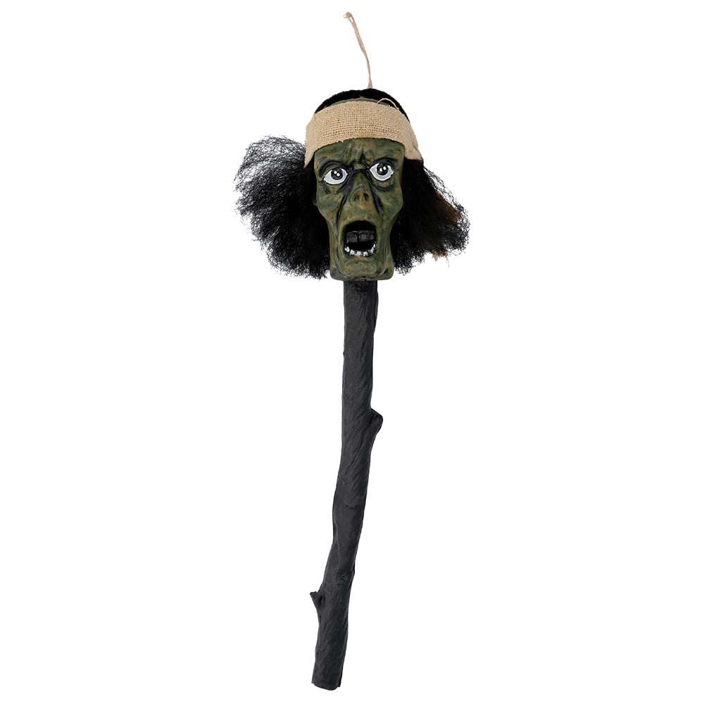 Boland 73064 - Voodoo Head Scepter Size 52 cm Magic Wand Miracle Healer Costume Accessory Carnival Theme Party Halloween