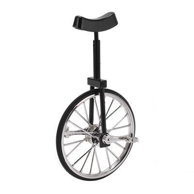 Yuecoom Bicycle Ornament, Mini Unicycle Model, High Simulation Exquisite Design Mini Unicycle Figurine, Alloy Unicycle for Office, Home Decoration, Wide Applicability Mini Unicycle Ornament