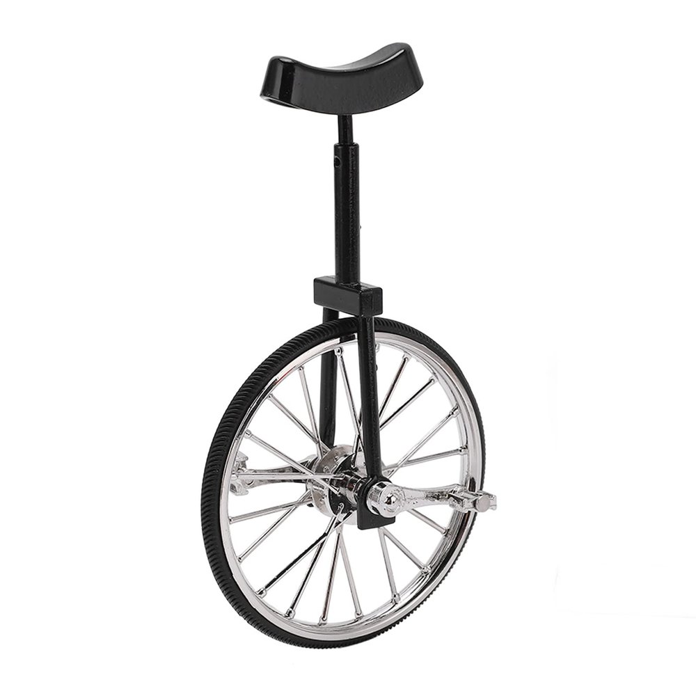 Yuecoom Bicycle Ornament, Mini Unicycle Model, High Simulation Exquisite Design Mini Unicycle Figurine, Alloy Unicycle for Office, Home Decoration, Wide Applicability Mini Unicycle Ornament