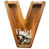 Personalized Large Wooden Letter Piggy Bank, Coin Bank, Custom Piggy Bank with Custom Name, Can be Used as Christmas, Birthday Gifts view 1