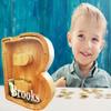 Personalized Large Wooden Letter Piggy Bank, Coin Bank, Custom Piggy Bank with Custom Name, Can be Used as Christmas, Birthday Gifts view 3