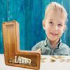 Personalized Large Wooden Letter Piggy Bank, Coin Bank, Custom Piggy Bank with Custom Name, Can be Used as Christmas, Birthday Gifts view 3