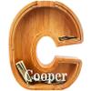 Personalized Large Wooden Letter Piggy Bank, Coin Bank, Custom Piggy Bank with Custom Name, Can be Used as Christmas, Birthday Gifts view 1