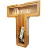 Personalized Large Wooden Letter Piggy Bank, Coin Bank, Custom Piggy Bank with Custom Name, Can be Used as Christmas, Birthday Gifts view 2