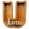 Personalized Large Wooden Letter Piggy Bank, Coin Bank, Custom Piggy Bank with Custom Name, Can be Used as Christmas, Birthday Gifts view 1
