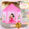Senodeer Princess Tent with Rainbow Rug, Little Star Lights for Girls, Pink Play Tent for Kids, Girls Toys Set for Indoor Princess Games Decor, Princess Castle Playhouse view 2