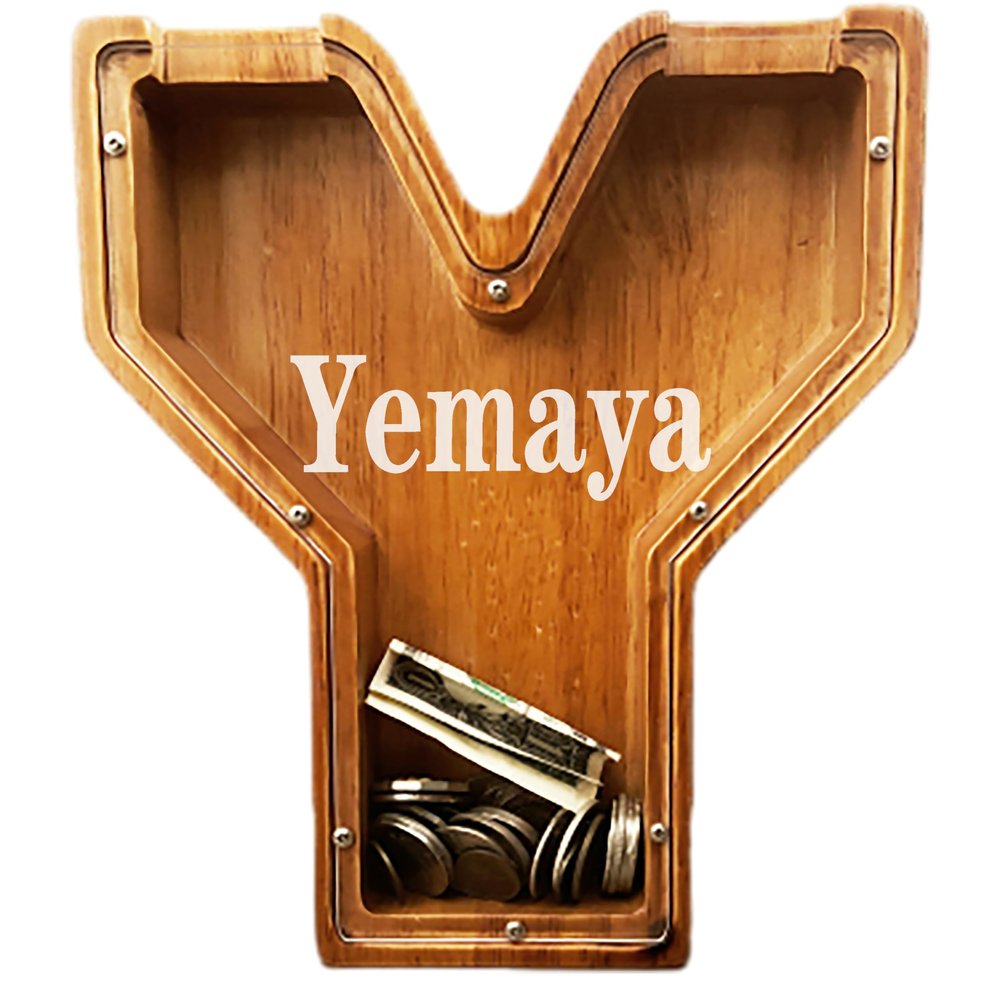 Personalized Large Wooden Letter Piggy Bank, Coin Bank, Custom Piggy Bank with Custom Name, Can be Used as Christmas, Birthday Gifts