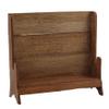 Dolls House Early American Rustic High Back Settle Bench Seat Pioneer Furniture view 1