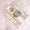 Personalized Baby Blankets with Name Custom Baby Blanket for Girls Personalized Baby Gifts Soft Warm Blanket for Nursery Swaddling Receiving - Floral Carriage 50x60in view 4