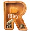 Personalized Large Wooden Letter Piggy Bank, Coin Bank, Custom Piggy Bank with Custom Name, Can be Used as Christmas, Birthday Gifts view 1