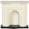 Melody Jane Dolls Houses Dollhouse Jamestown Fireplace Fire Surround White Wooden Miniature Furniture view 1