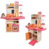 Complete Kitchen Play Set Chef's Role Play 65 PCS Accessories Set with Music Box, Egg Steamer, Real Water, Smoke, Menu Pad view 1