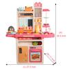 Complete Kitchen Play Set Chef's Role Play 65 PCS Accessories Set with Music Box, Egg Steamer, Real Water, Smoke, Menu Pad view 3