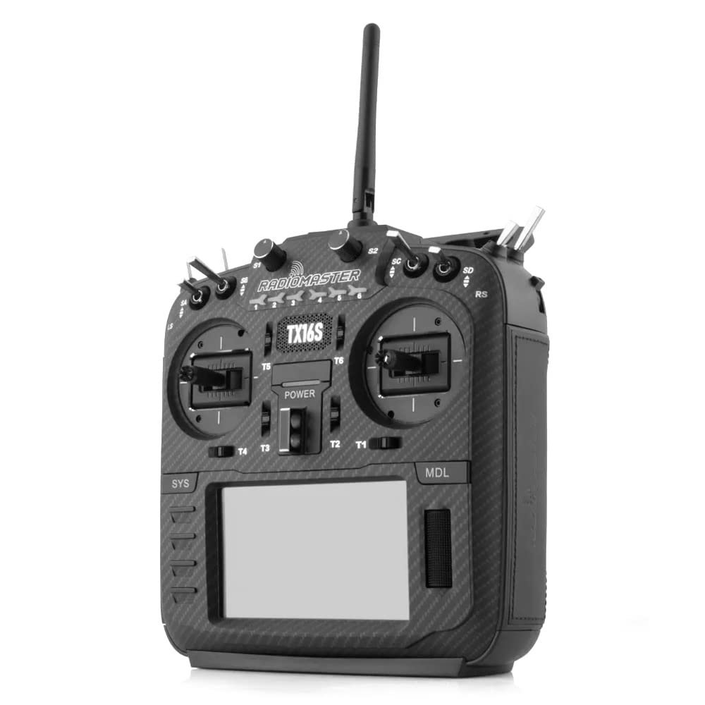 RADIOMASTER TX16S MKII MAX 2.4GHz 16CH Radio Transmitter - ELRS w/Hall Gimbals V4.0 - Black