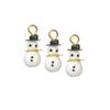 Dollhouse 3 Snowman Christmas Tree Ornaments Miniature 1:12 Scale Decoration view 1