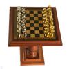 Melody Jane Dolls Houses Dollhouse Walnut Chess Table with Set Miniature Study Pub Furniture 1:12 Scale view 2