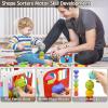 AiTuiTui Multifunction Baby Sensory Montessori Activity Cube Toys, Shape Sorter Early Learning Educational Interactive Toys for Infant Toddlers Boy Girl, Birthday Gifts Christmas Stocking Stuffers view 3