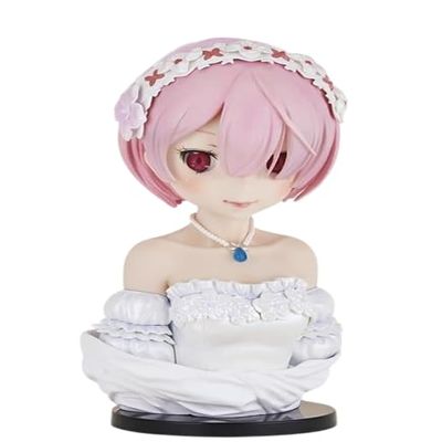 Ichiban Kuji Re:Zero - Starting Life in Another World, Horosan Happy Life! Last One Award, Ram Art Scale Figure, Wedding Version, Rezero