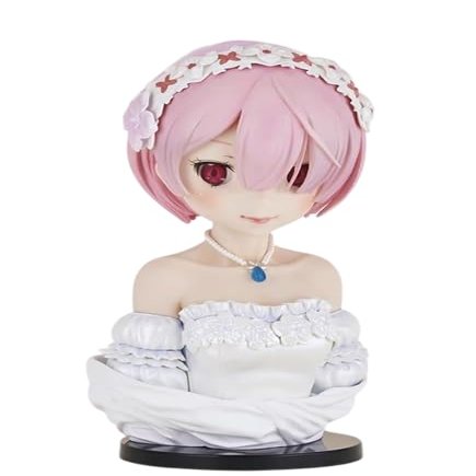Ichiban Kuji Re:Zero - Starting Life in Another World, Horosan Happy Life! Last One Award, Ram Art Scale Figure, Wedding Version, Rezero
